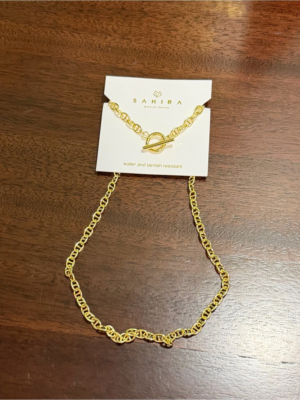 Sahira Gold Link Chain Necklace - Women's Layered Fashion Necklace